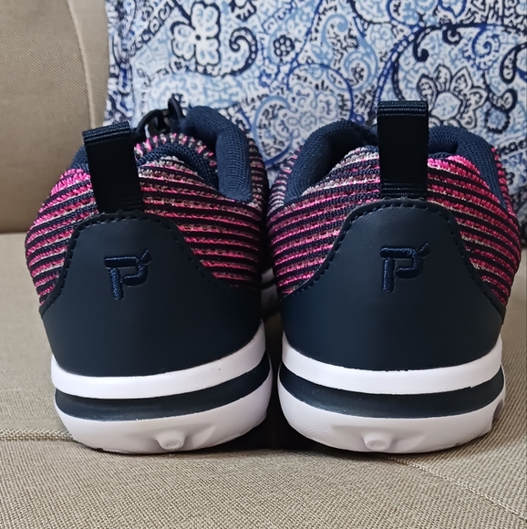 Propét TravelActiv Xpress sneakers pink navy blue NWOT - Picture 5 of 8